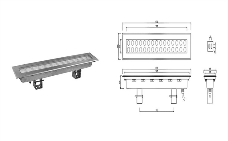 exterior wall wash lighting detail