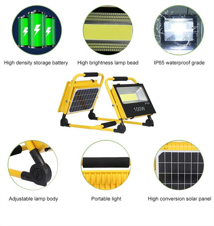 LED solárne povodňové svetlo