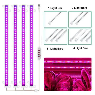30 cm stmievateľné USB LED rastové svetlo
