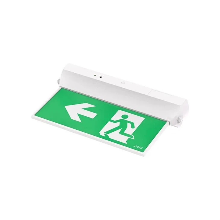 LED Edge-Lit Exit Sign With Battery Backup