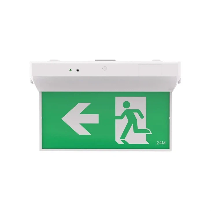 LED Edge-Lit Exit Sign With Battery Backup