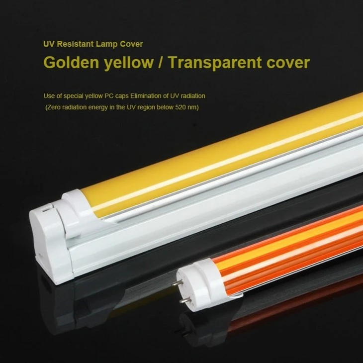 Yellow Color UV Free T5 T8 Led Tube Light factory